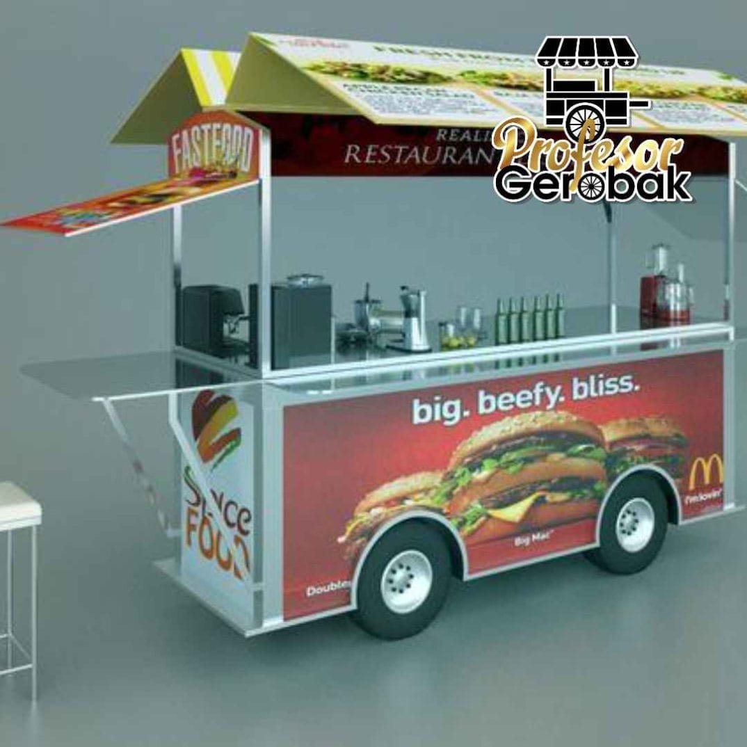 Jasa Pembuatan Booth Makanan Outdoor Minimalis di Jakarta