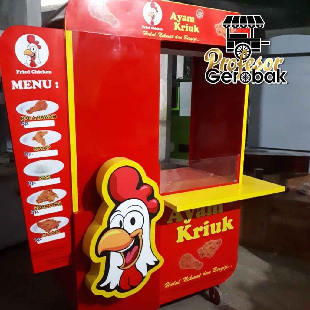 Gerobak Kekinian Murah untuk UMKM dengan Desain Menarik