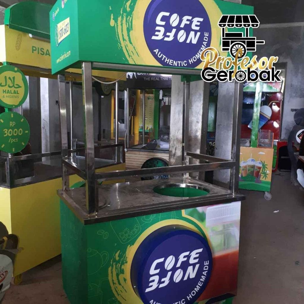 Gerobak Kekinian Murah untuk UMKM dengan Desain Menarik