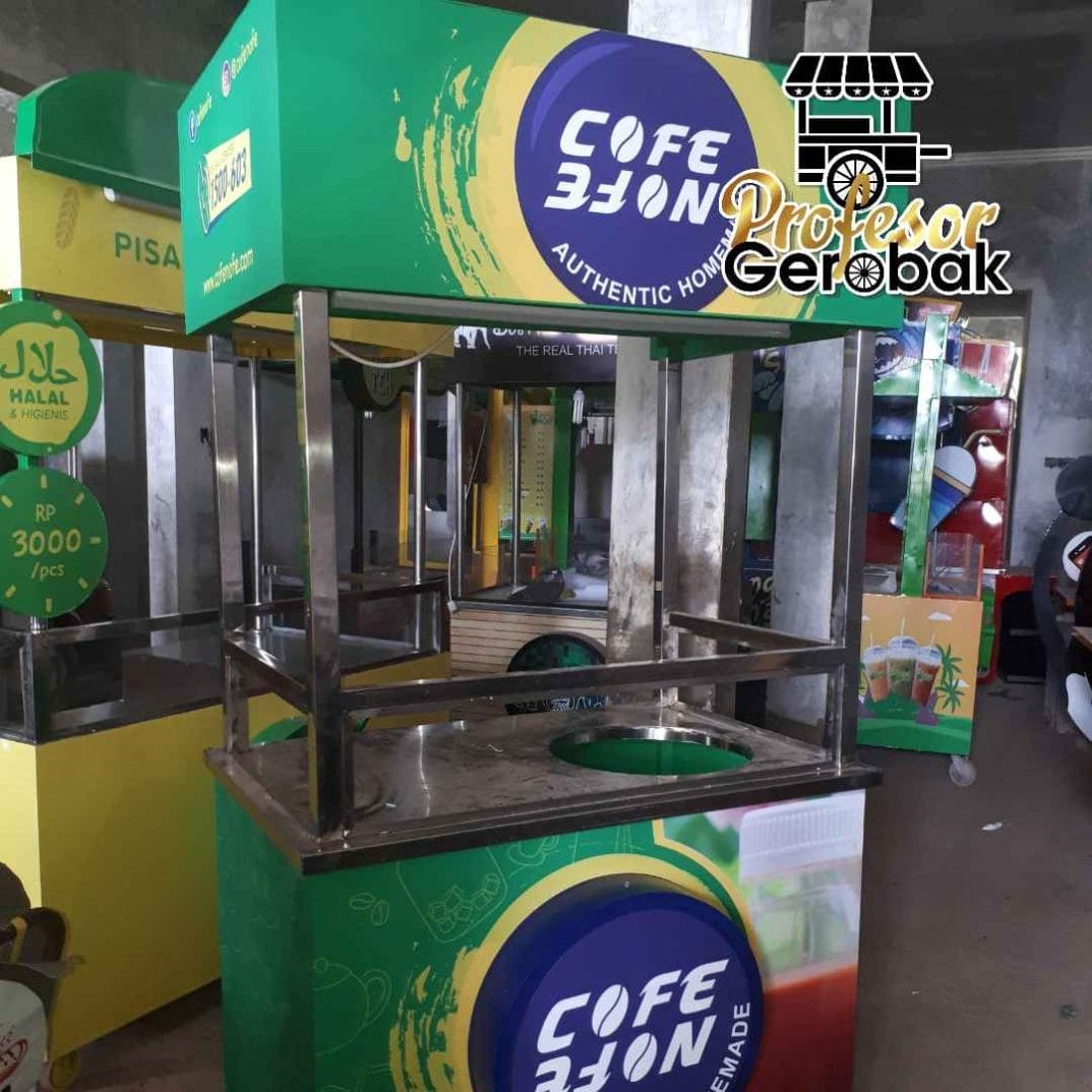 Jasa Pembuatan Gerobak Stainless untuk Minuman Kekinian
