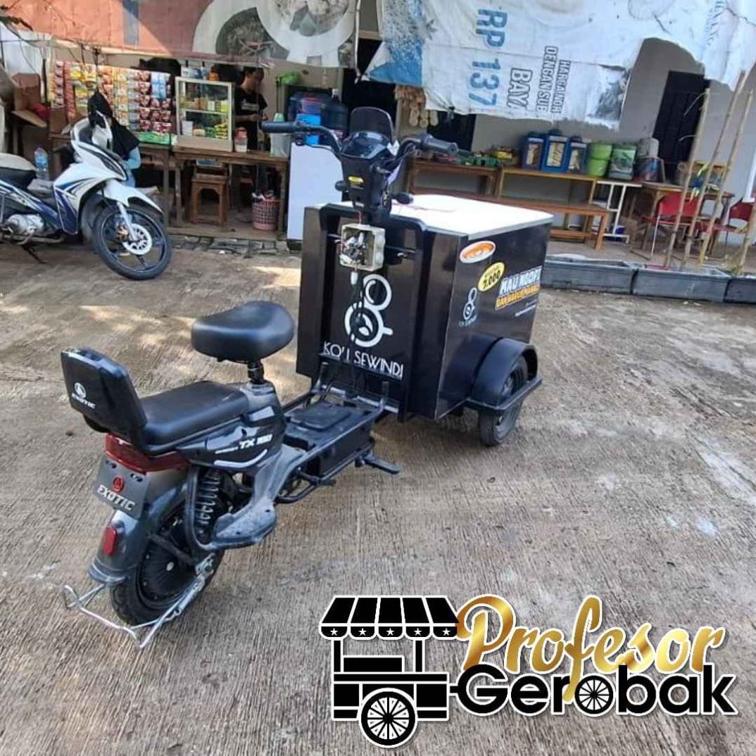 Bikin Gerobak Sepeda Listrik Unik untuk UMKM di Depok