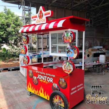 Ide Desain Gerobak Sambal Jontor Minimalis Modern