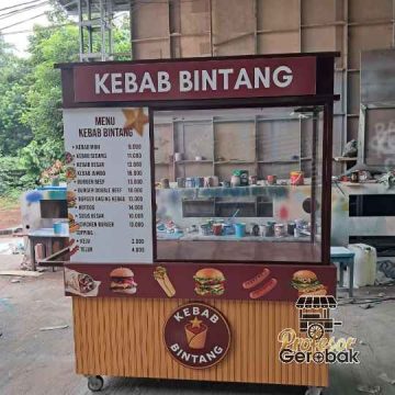 Bikin Gerobak Jualan Kebab Unik